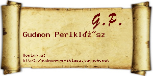 Gudmon Periklész névjegykártya